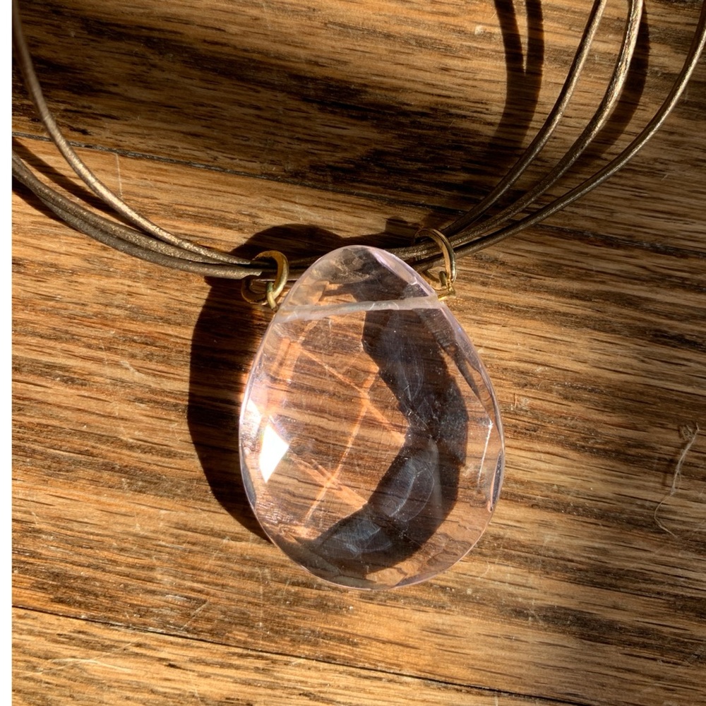 Pink Stone Necklace - Picture 3 of 5